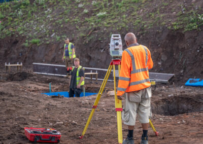 Setting out a construction site