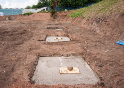 Steel Frame Building Foundations