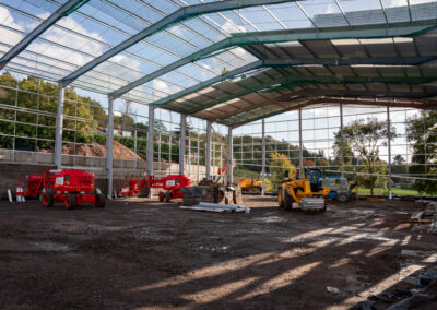 Warehouse Construction - roof going on