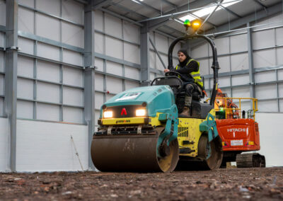 concrete slab for industrial buildings