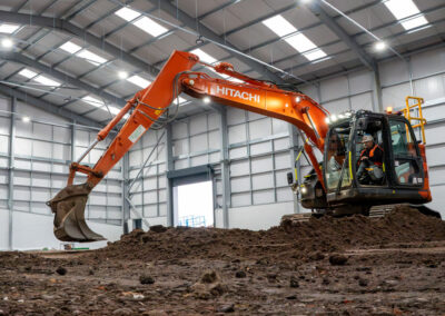 Preparing for a concrete slab