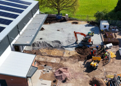 Foundations for loading bay
