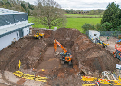 Installation of Attenuation Tank